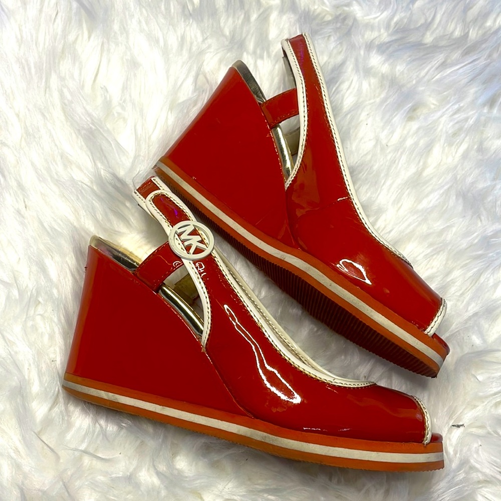 Michael Kors Patent Leather Wedges